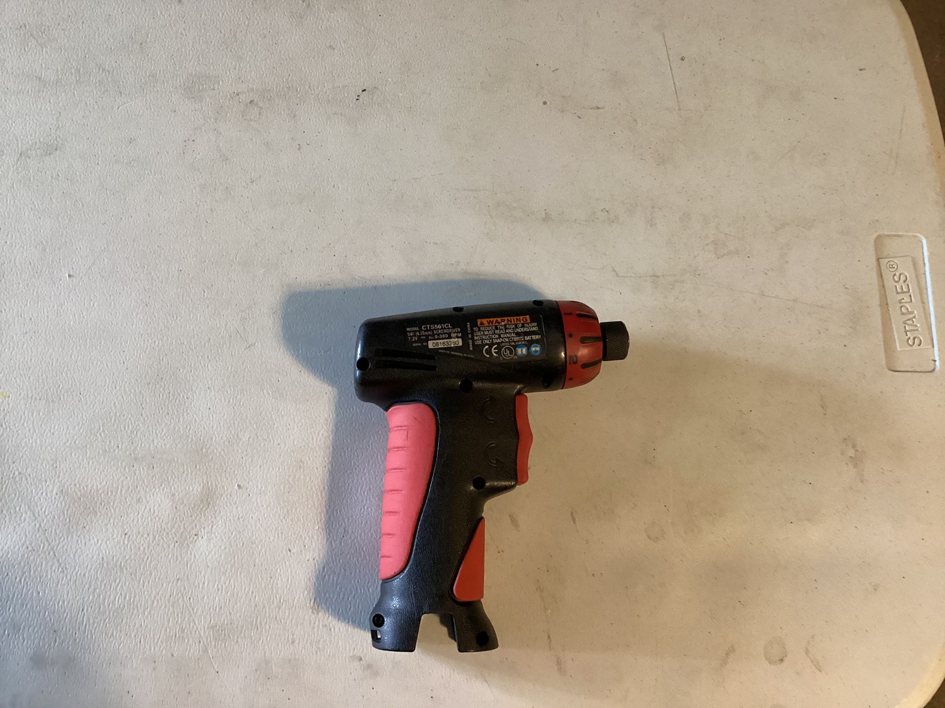 Pre-owned Snap-on CTS561CL 1/4” 7.2v Hex Drill Driver