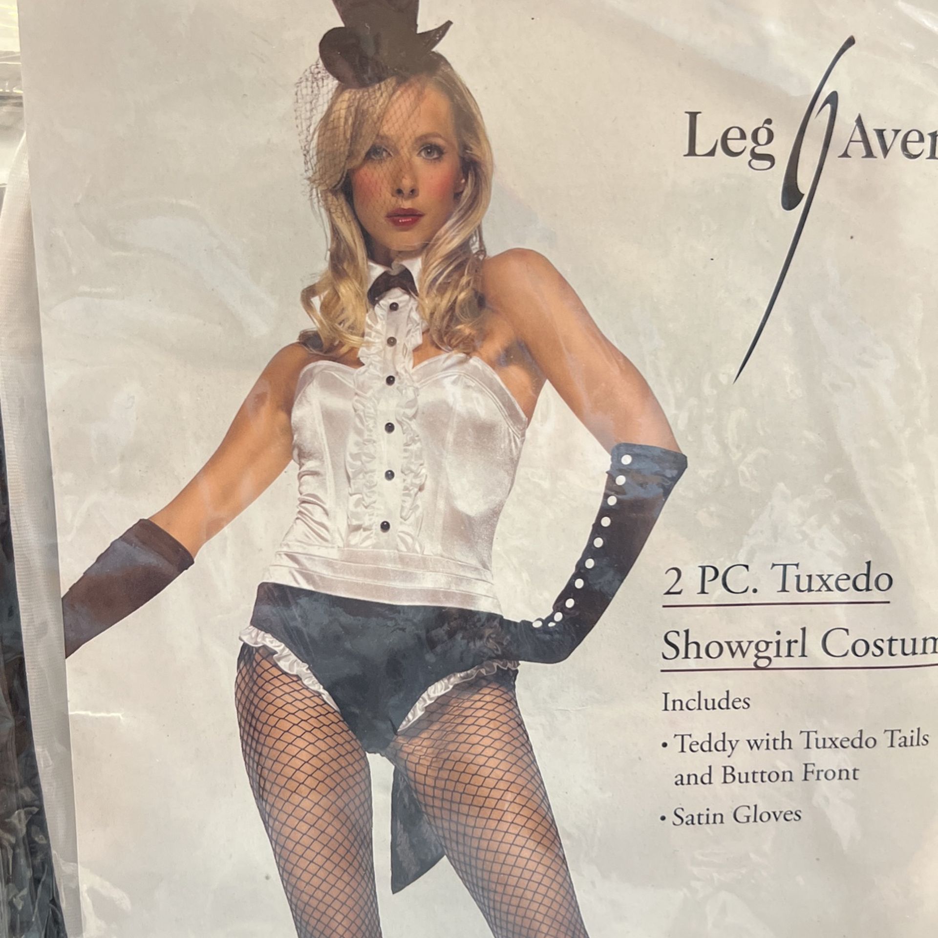 Tuxedo Showgirl Costume Large