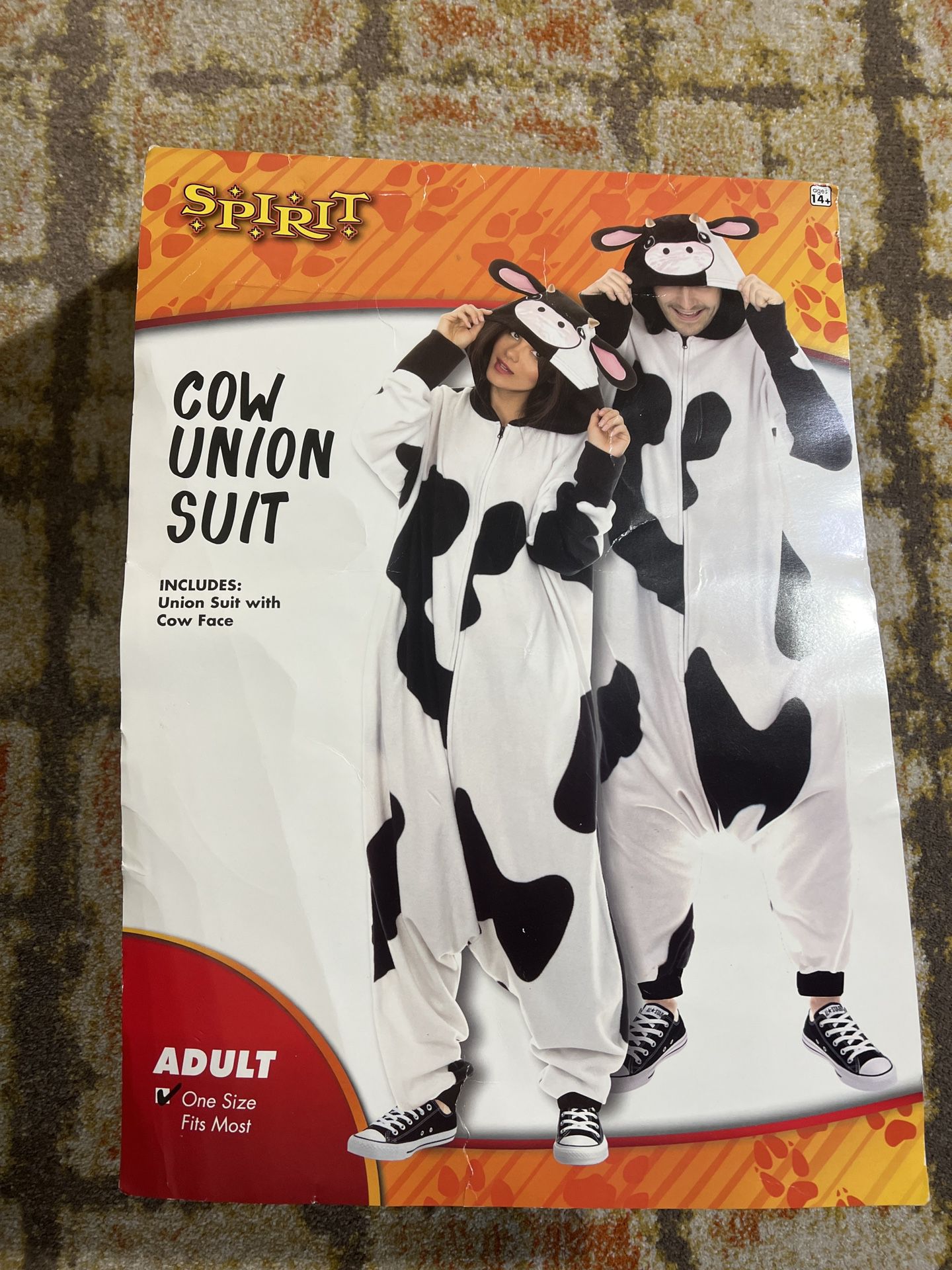 Cow Union Suit One Size Fits Most