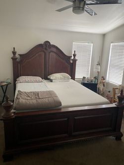 Kind size english style bed frame