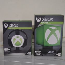 XBOX Head Light & LED Lamp, Brand New! Both For $20
