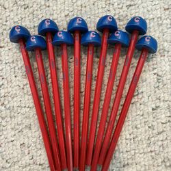 Vintage 1989 Chicago Cubs Helmet Pencil Toppers By Russ