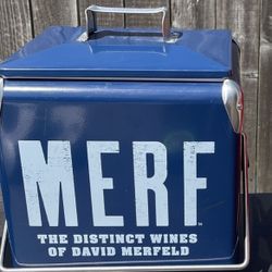 Merf Blue Hard Cooler With Steel Handle 