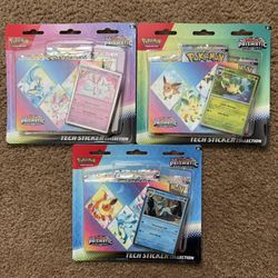 Pokemon Prismatic Evolutions Tech Sticker Collection Set