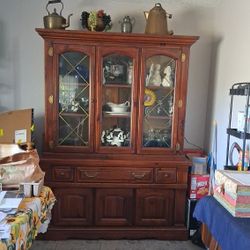 China Cabinet, Server, Table  & 6 Chairs