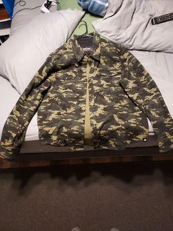 American Giant Camo Snap-Button Jacket
