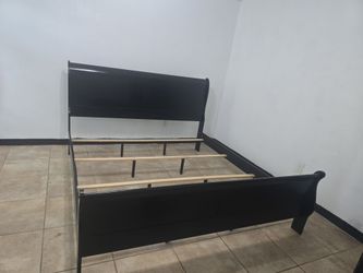 King Black Bed frame
