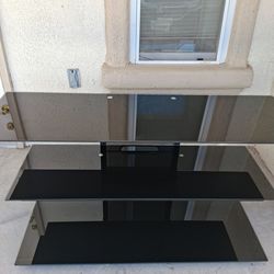 TV stand. Glass