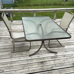 Patio Table With 2 Chairs