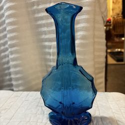 Vintage Blue Imperial glass Banjo