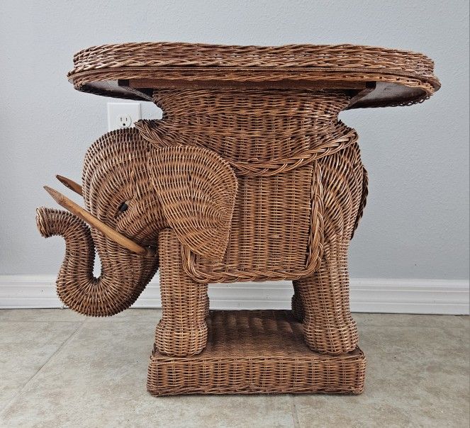Good Fortune Elephant Side Table