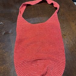 Coral Mesh Hobo Purse