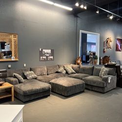 Grey Fabric Modular Sectional - Concord