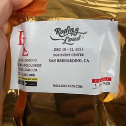 Two passes for 400 each. 3 Day Ga