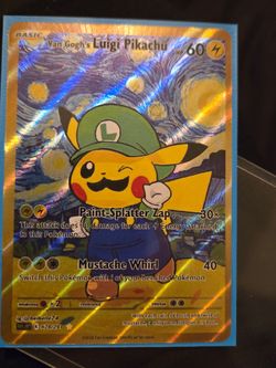 Luigi  Pikachu Pokémon Card