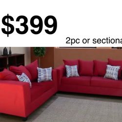 Sofa 2pc Set Or Sectional 
