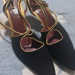 Size 10 (EU 41)  Vintage Suede Prada Heels