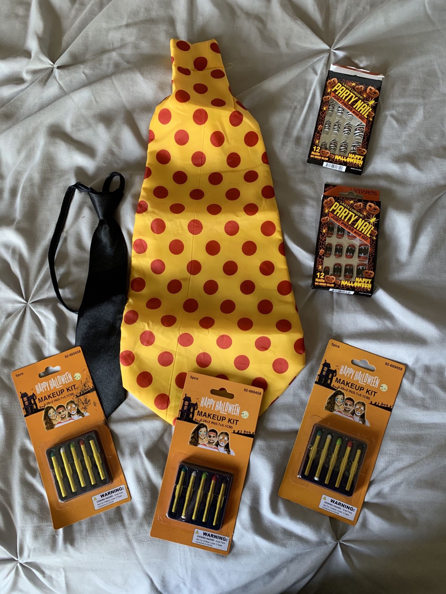 Halloween Accessories Face Paint Clown Nails