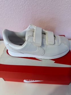 Nike White Sneakers with Velcro Straps US size 3Y