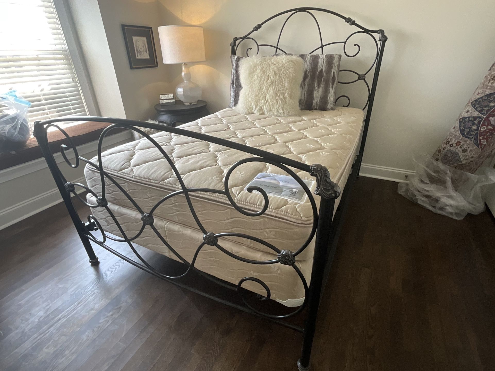 Wrought Iron British Style Full Size Bed