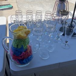 21 Piezas De Cristal