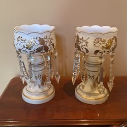 Vintage/antique Enamel Glass Luster 