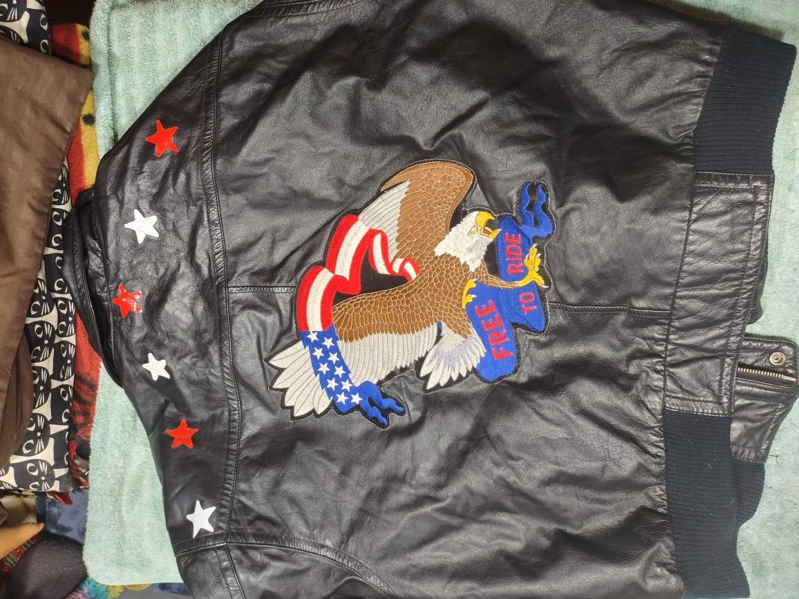 Ash Creek Mens Leather Jacket 