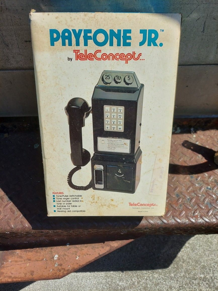 Vintage Teleconcepts Payfone Jr In Box