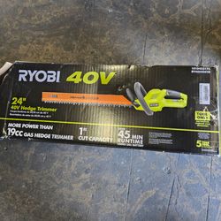 RYOBI 40V 24 in. Cordless Battery Hedge Trimmer (Tool Only