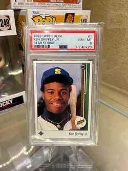 1989 Upper Deck Ken Griffey Jr. Rookie PSA 8