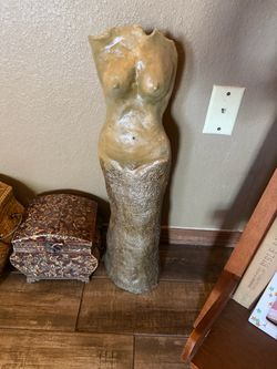 Female Torso Sculpture Ceramic Art Statue
