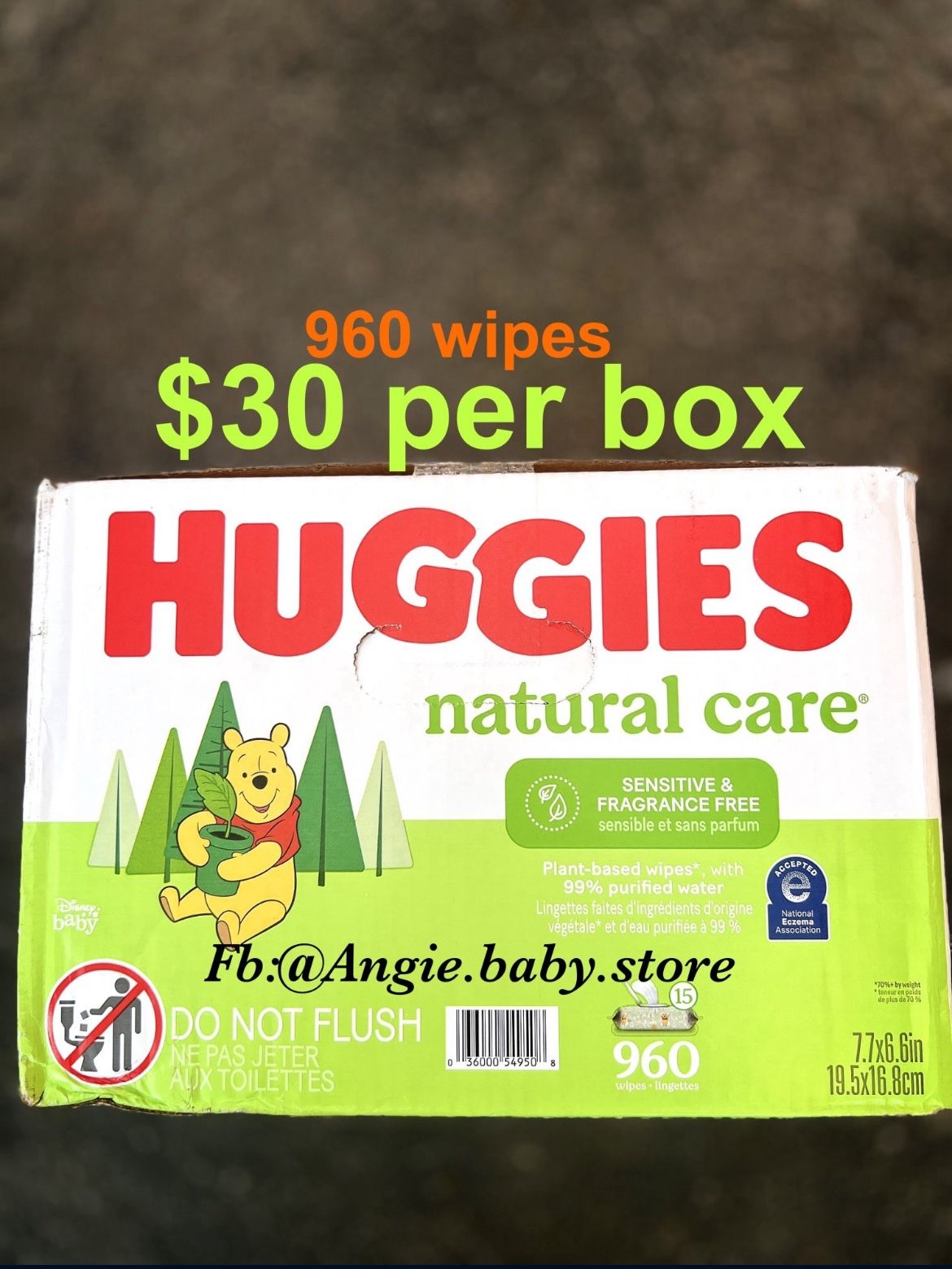 Huggies Natural Care Wipes 960