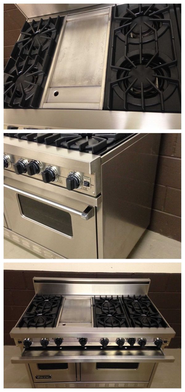 Viking 48 Range Vgrc485 6gss Gas Stove 6 Burners Professional For