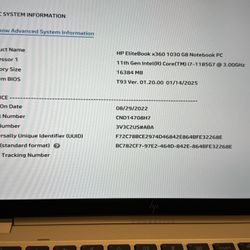 HP EliteBook x(contact info removed) G8 Notebook 