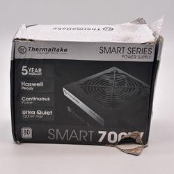 Thermaltake Smart Series 700W Power Supply 80+ White | New Open Box Untested 