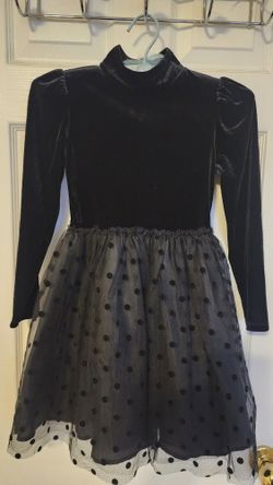 Girls Black Dress Size Youth 8