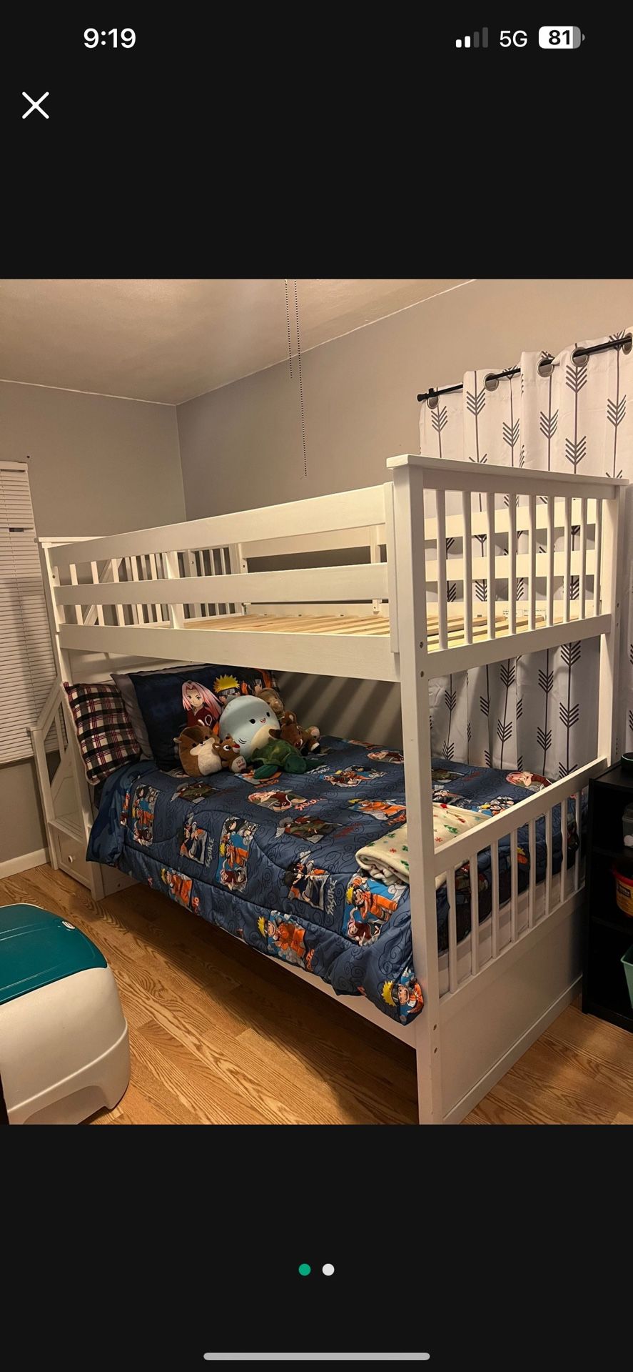 Bunk bed with twin Mattress