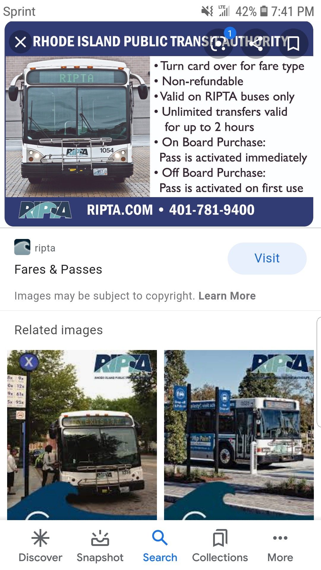 Ripta November 2020 monthly bus pass