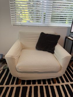 Armchair With White Cover