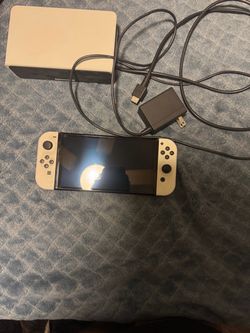 Nintendo Switch OLED White with Dock and Charger