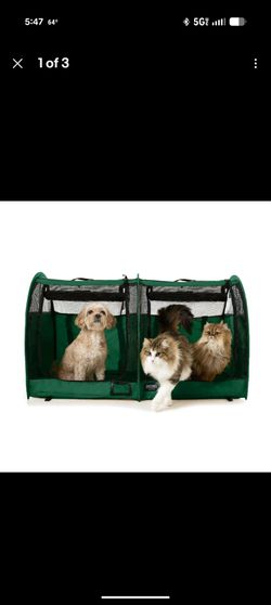 New - Sturdi Shelter Pop-Up Car-Go Double Mesh Kennel for Cats & Dogs