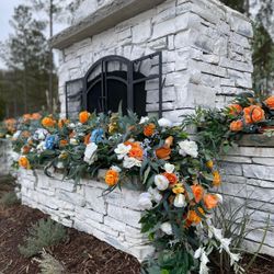 Wedding Silk Flower Runners And Centerpieces 
