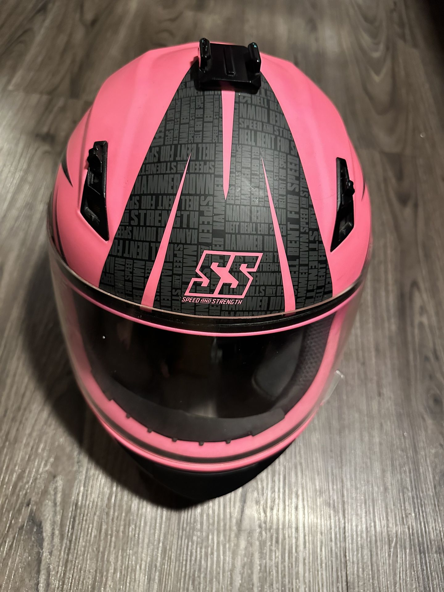 Speed And Strength Pink Helmet 