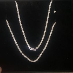 24 Inch Silver Chain