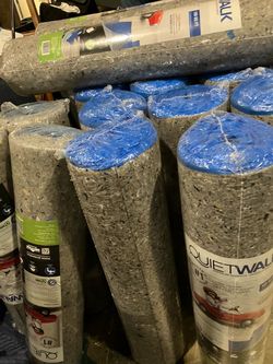 16 Rolls Of QuikWalk Premium 100 Sq Ft Underlayment. New. Never Been Used(See & Click On Pictures). $10 Each Roll