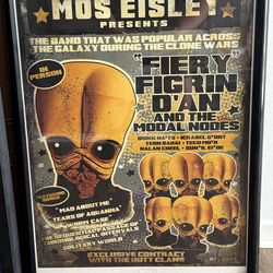 "Fiery Figrin D'an" by artist Louis Solis Limited Edition Lithograph Star Wars