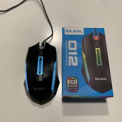 Bajeal Wired Gaming and Office Mouse with RGB LED Lighting and Game Chip.