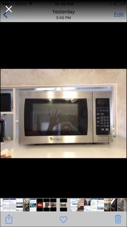 Chrome microwave – magic chef