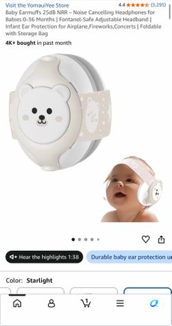 Baby noise reducing headphones