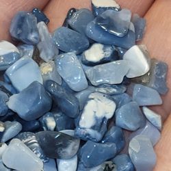 5pcs. Natural Australia Blue Opal Polished Rough 6-10mm